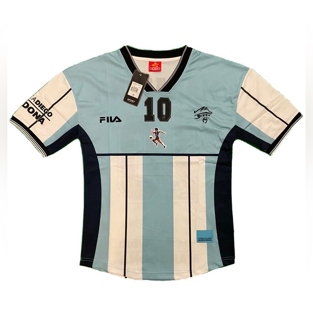 Diego Maradona #10 Soccer Jersey Fila Farewell Homenajea M,L